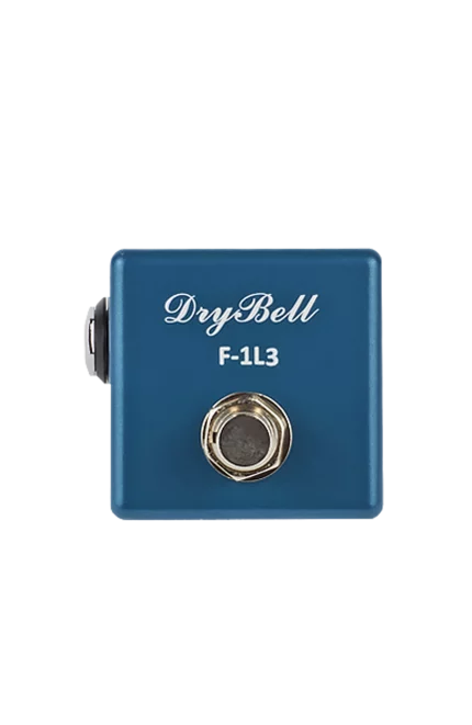 Front view of the DryBell F-1L3 Footswitch