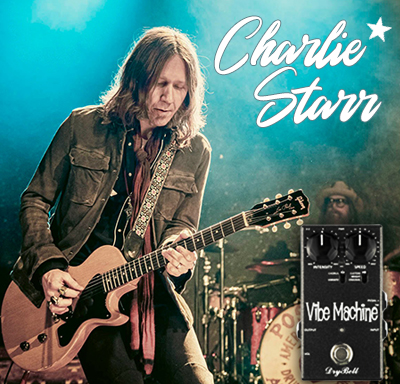 Charlie Starr of Blackberry Smoke uses DryBell Vibe Machine V-2 on his pedalboard