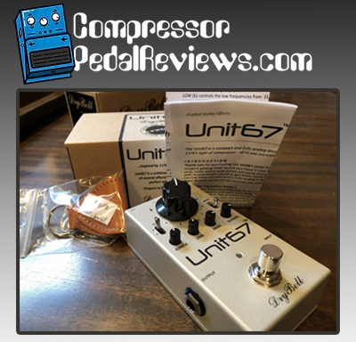 CompressorPedalReviews.com review of the DryBell Unit67 guitar pedal on bass guitar