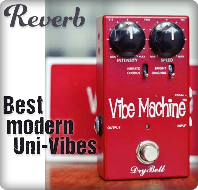 DryBell Vibe Machine V-1 guitar pedal listed as one of the best modern Uni-Vibe pedals by Reverb