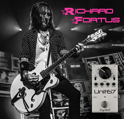 Richard Fortus of Guns N' Roses with DryBell Unit67
