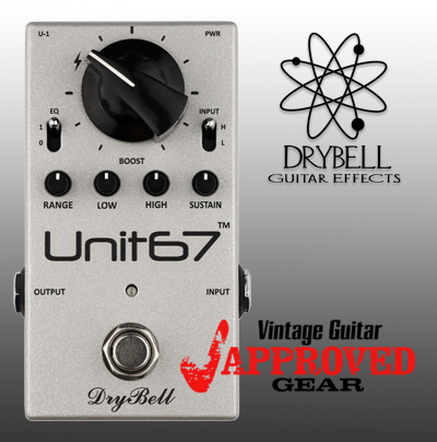 DryBell Unit67 earned Vintage Guitar Magazine's „Approved Gear” badge