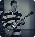Eric Raphael, guitar player, expressing satisfaction with DryBell Vibe Machine pedal in his testimonial.