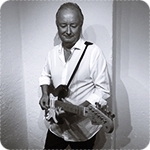 Göran Dahlgren, guitar player, expressing satisfaction with DryBell Unit67 pedal in his testimonial.