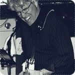 Herb Genelly, guitar player, expressing satisfaction with The Engine pedal in his testimonial.