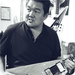 Richard Wong, guitar player, expressing satisfaction with The Engine pedal in his testimonial.