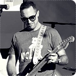 Ryan Viducic, guitar player, expressing satisfaction with DryBell pedal in his testimonial.