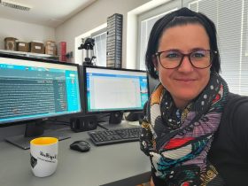 Martina Zmajilovic DryBell Co-owner in the office