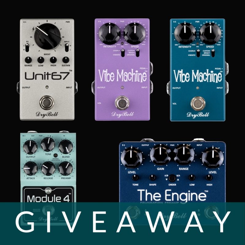 DryBell Giveaway 2025 - Win a DryBell Pedal of Your Choice